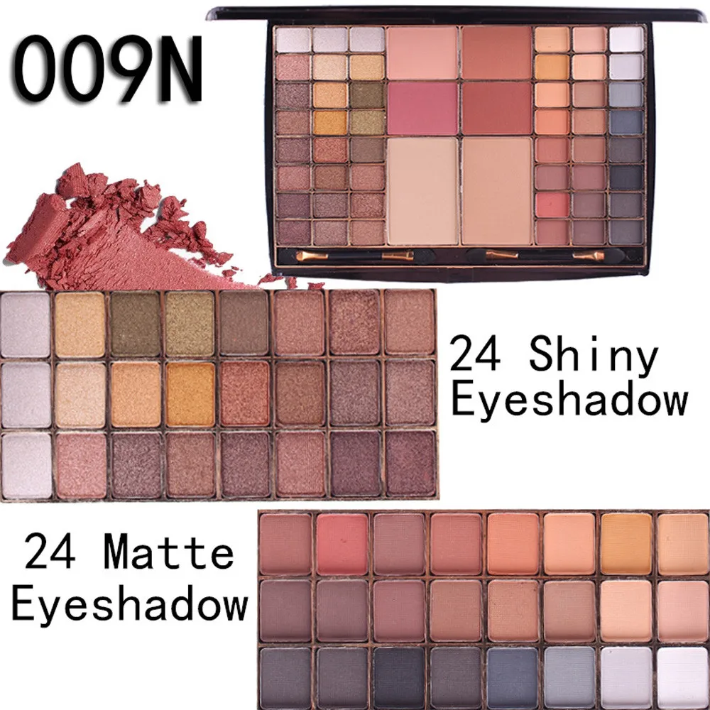 MISS ROSE тени для век Разноцветные Женские 54 цвета с перламутровым блеском пудра