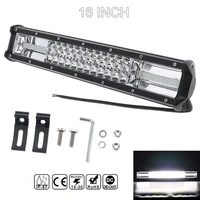7d 16 inch 360w car led work light bar triple row spot flood combo offroad light driving lamp fit for truck suv 4x4 4wd atvs