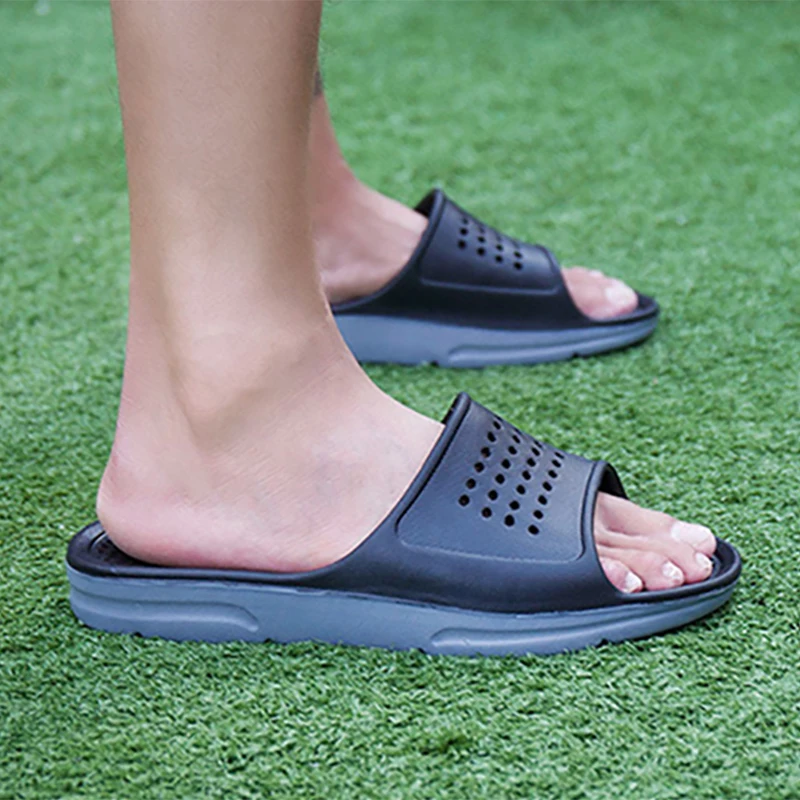 Новые летние шлепанцы EVA Мужские сандалии Модные открытые дышащие пляжные