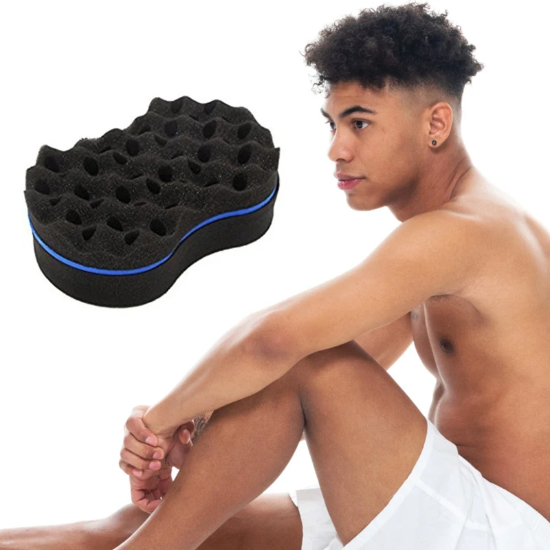 

Double Sided Wave-shaped Sponge Brushes Multi-holes Side Braid Twist Hair Curl Wave Hair Sponge Brush Comb Hair Styling Tools