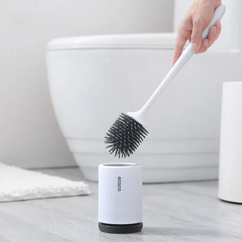 

Ecoco Toilet Brush Rubber Head Holder Cleaning Brush For Toilet Wall Hanging Household Floor Cleaning Bathroom Accessories