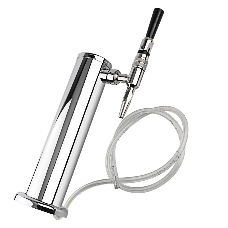 Хромированная пивная башня с одним краном диспенсер кран из нержавеющей стали