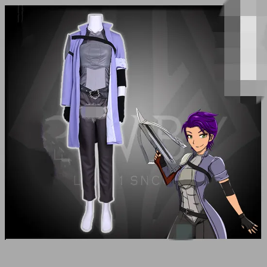 Аниме четыре цвета Туманность скрипт NDGO капитан фиолетовый косплей костюм с