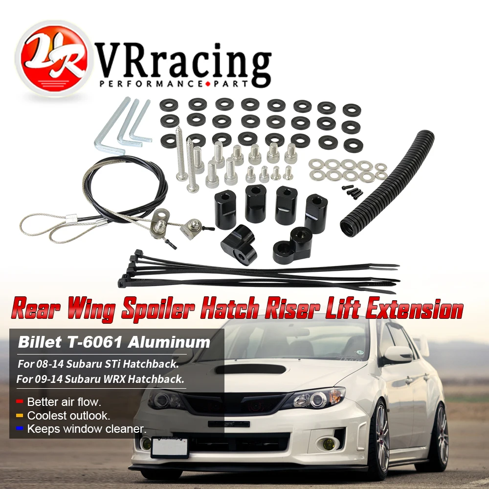 Заготовка T 6061 анодированный алюминиевый болт для 09 14 Subaru Impreza WRX STi хэтчбек Задний