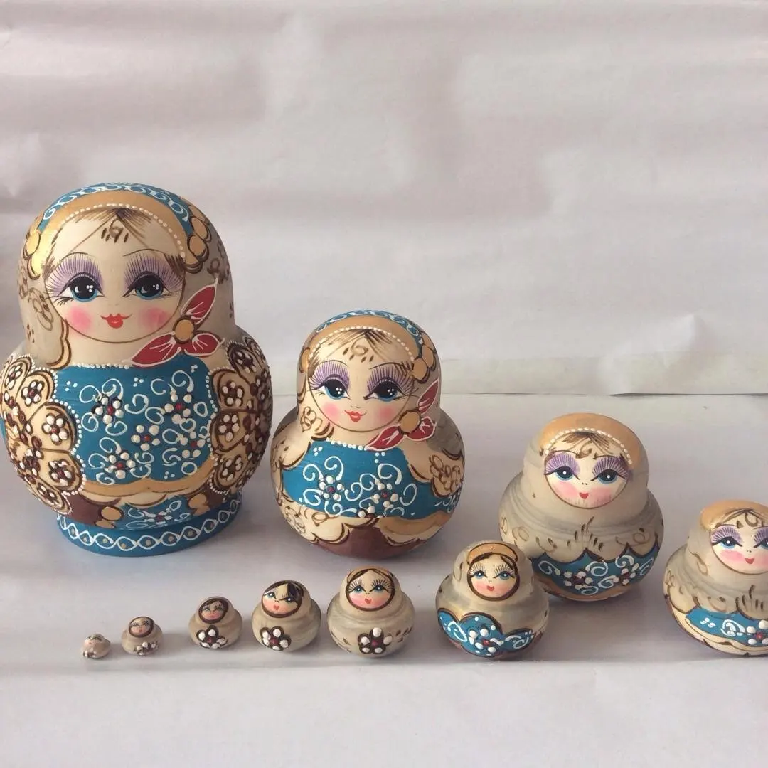 

10 Layer 15cm Russian Dolls Wooden Nesting Dolls Home Decoration Matryoshka Doll Education Toys Birthday Gifts Decoration Crafts
