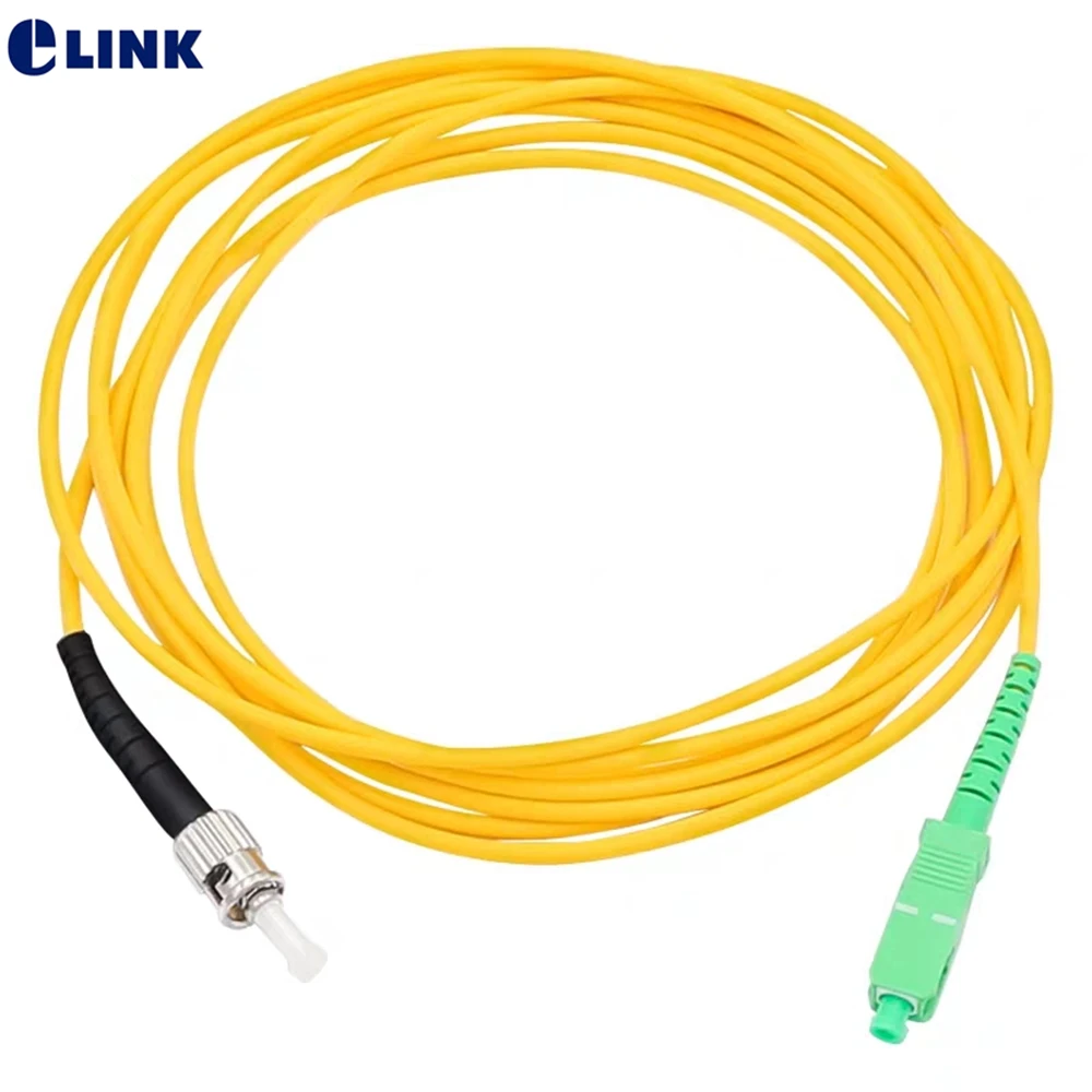 10pcs SC/APC-ST/UPC fiber optic patch cord SM Simplex 1M 2M 3M 5M 7M 10M ST-SCA optical fibre jumper SX free shipping IL<0.3