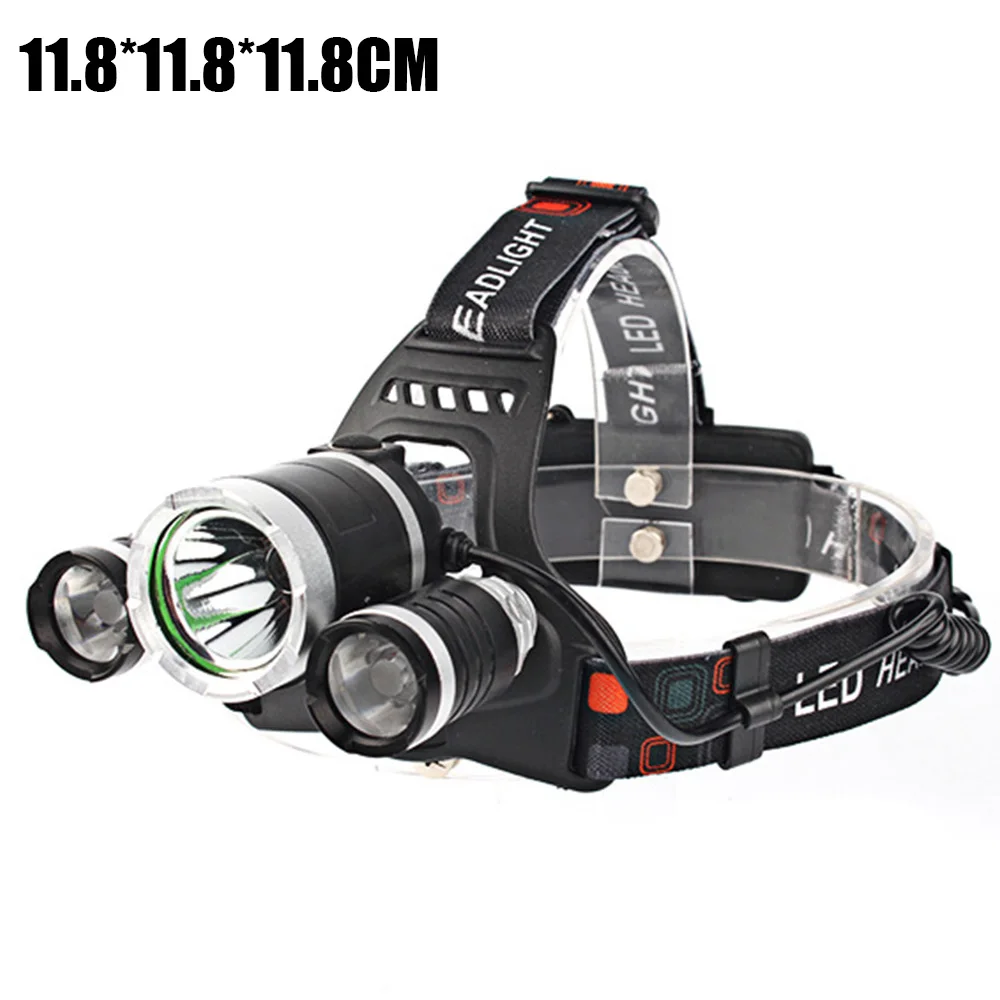 

USB Head Light Aluminium Alloy Waterproof Flashlight For Fishing Hiking Hunting Camping Outdoor Accessories