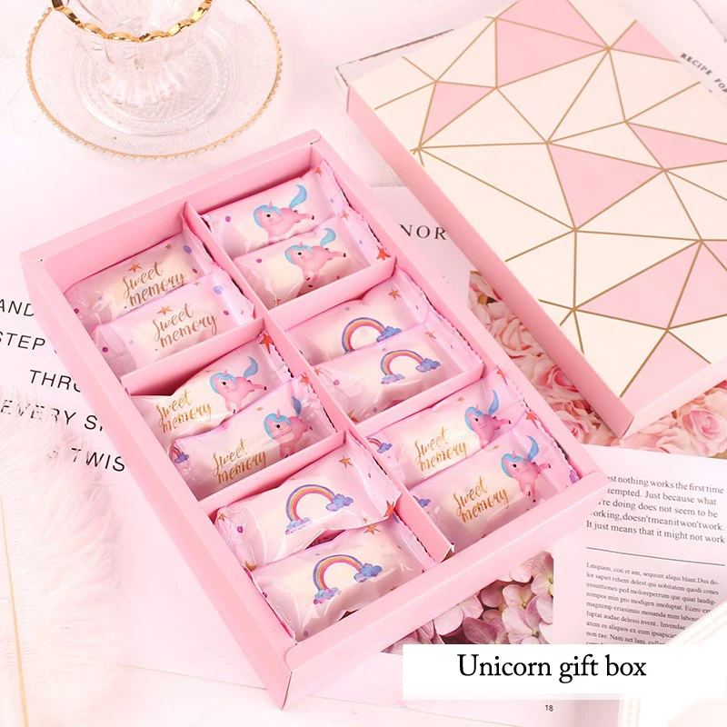 Милый дневной пакет для печенья подарочный бумажный креативный стикер в виде