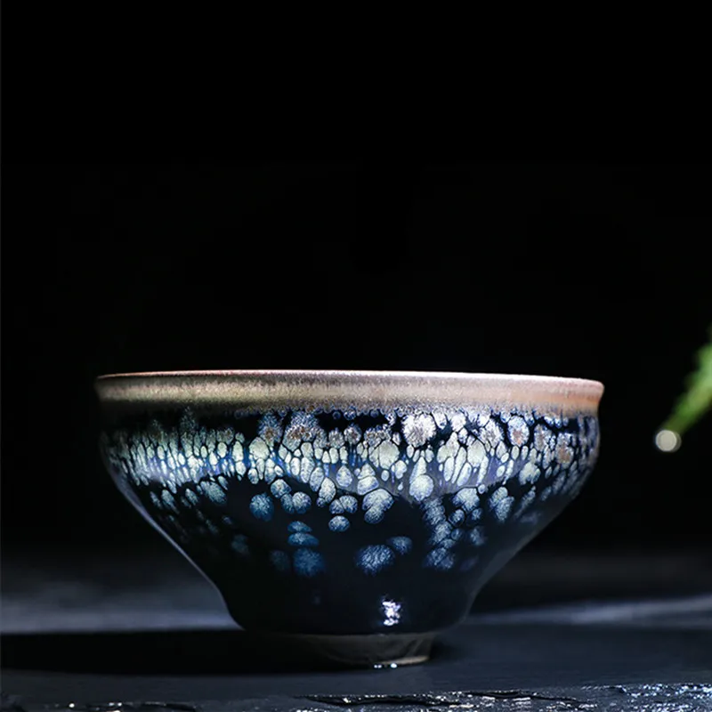 Coffee mug Jianyang Jianye iron tire freckle oil drop tea jianye Kung Fu teacup ceramic set master cup mugs 5ZJ21 | Дом и сад
