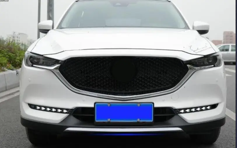 For Mazda CX5 CX-5 2017-2019 accessories Stainless steel car exterior front lip bumper cover strip trim Chromium Styling | Автомобили и