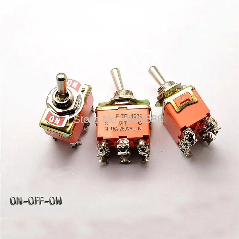 

Toggle switch Rocker switch Rocker switch E-TEN1322 6 feet 3 files 15A / 250V