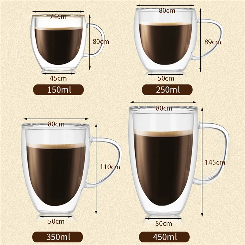 Двойные кофейные кружки с термоизоляцией | Дом и сад