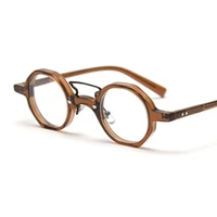 small acetate flat lens glasses womens and mens spectacle eyewear prescription myopia frame