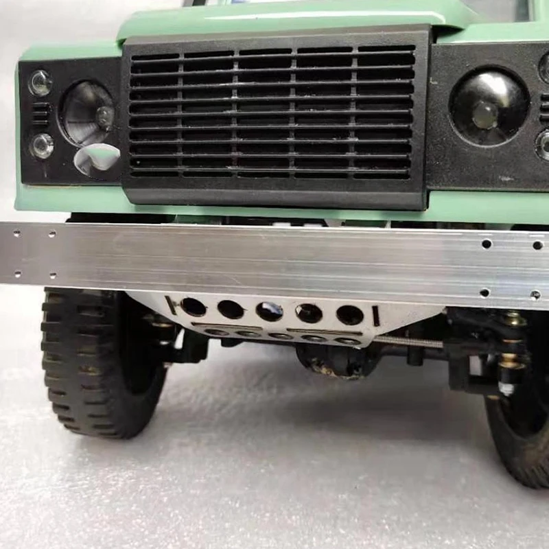 

2Pcs Metal Front Bumper Protection Board for MN D90 D91 D99 D99S 1/12 2.4G 4WD RC Car Upgrade Spare Parts,Silver & Black