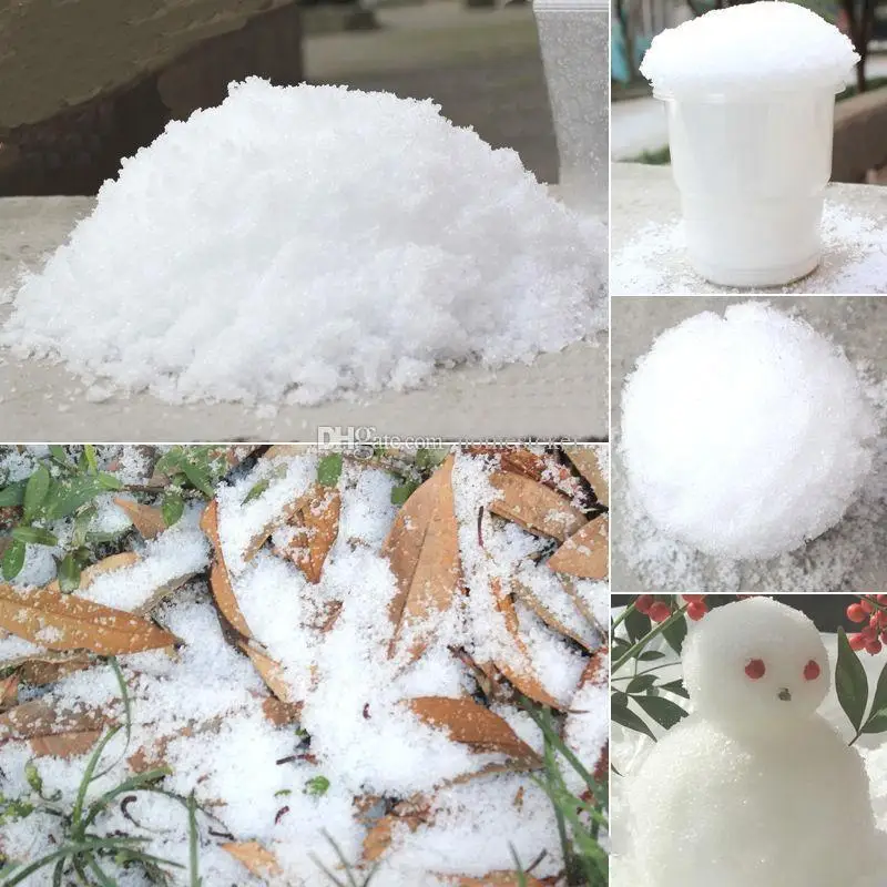 

Новогоднее украшение мгновенного снега для фокусов DIY мгновенный искусственный Снежный порошок моделирования поддельные для снежной пого...