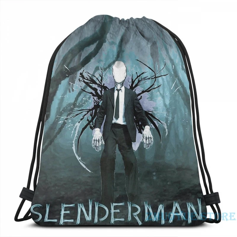 Забавный рюкзак Slenderman с графическим принтом и USB-зарядкой школьные ранцы для