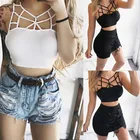 Женский топ без рукавов, с открытой спиной, для фитнеса