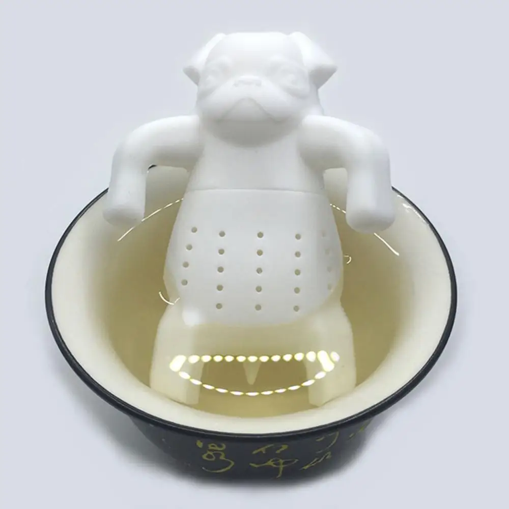 Силиконовые Милые мопса форма кофе чай заварки горшок Травяные специи