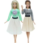 2 компл.лот модное платье смешанного стиля Свадебное платье принцессы Аксессуары для юбки Одежда для Барби Кукольный дом игрушка для малышей