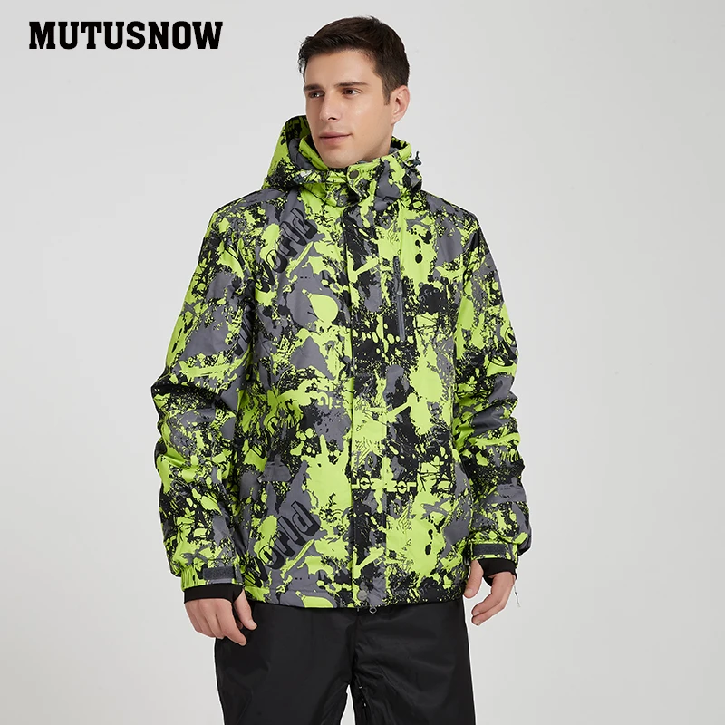 Мужская лыжная куртка Новые ветрозащитные непромокаемые дышащие утолщенные