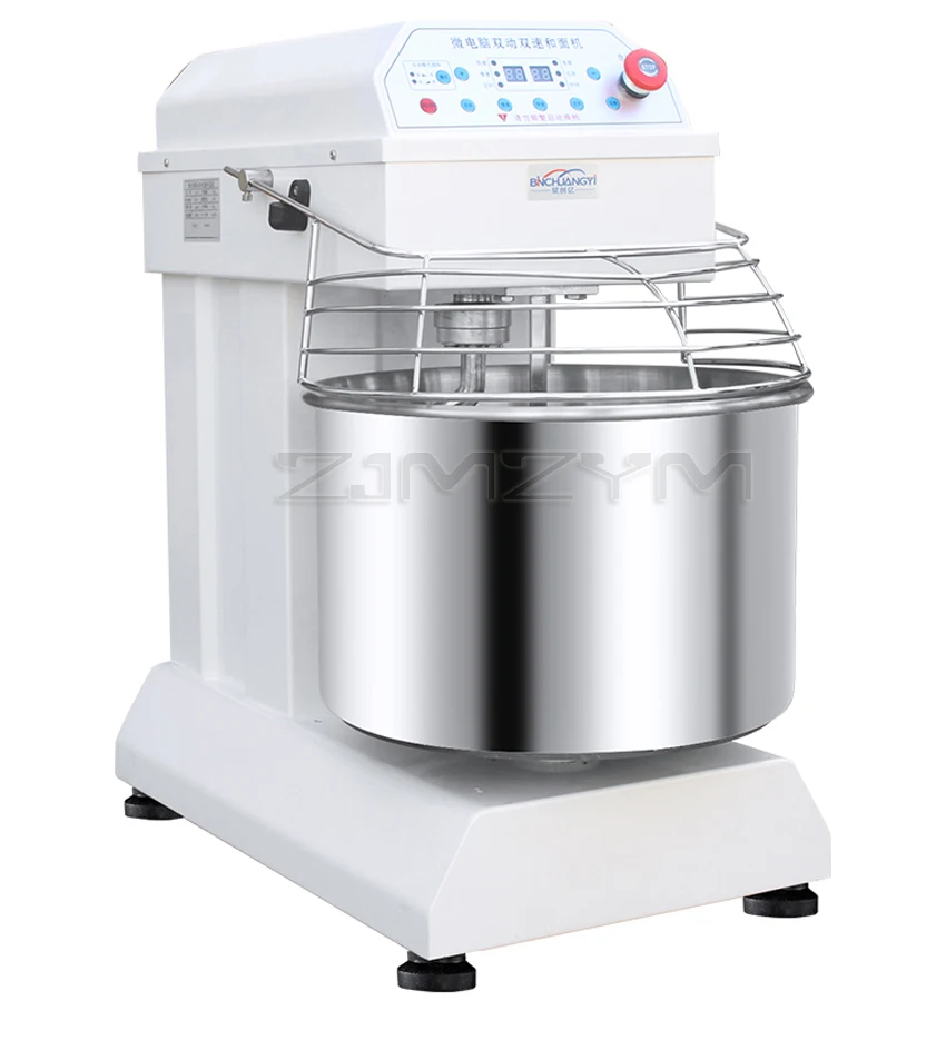 

Commercial Frequency Conversion Double Action Double Speed Dough Mixer Fully Automatic Flour Mixing and Kneading Machine