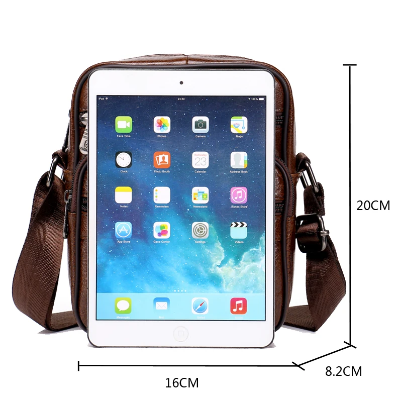 

Genuine Leather Men Messenger Bag Hot Sale Male Small Man Flap Fashion Shoulder Bags Men's Travel New Handbags