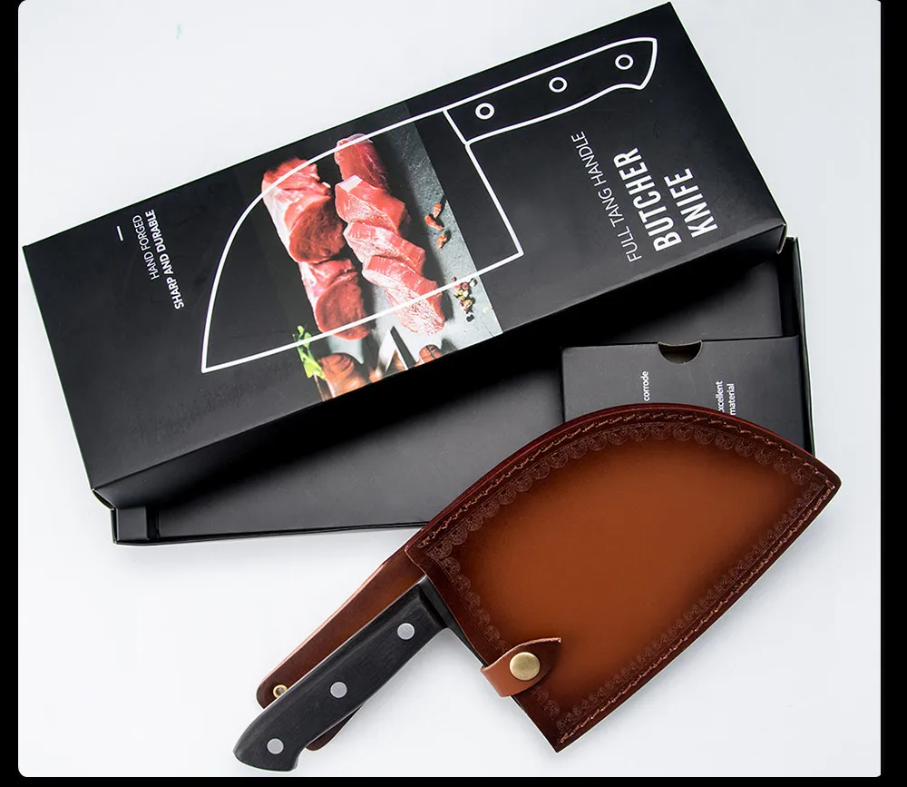 Xyj нож для мясника из высокоуглеродистой стали ручной работы кованый китайский