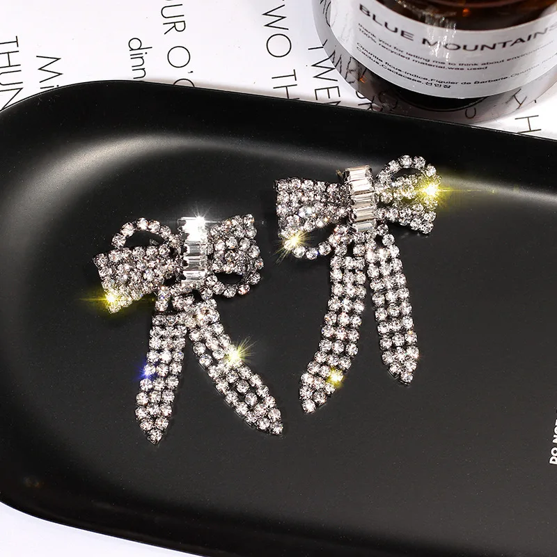 Женские серьги гвоздики в богемном стиле с бантом и бабочкой|Серьги-гвоздики| |