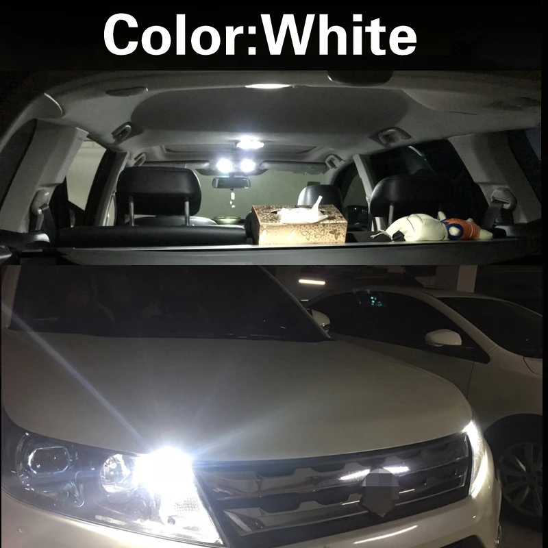 10 светодиодный т. светодиодные лампы W5W T10 для автомобиля 168 2825 лампа 2835 SMD Ford Focus 3 2 1
