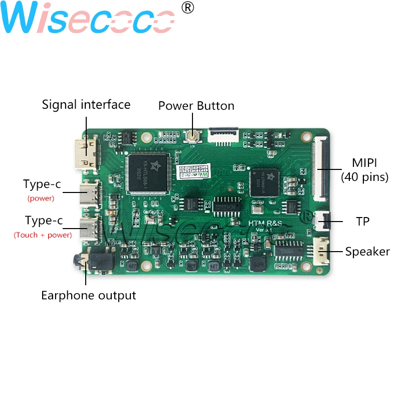 Placa controladora de panel sensible a la luz, dispositivo t&aacute;ctil de 5,5 pulgadas, IPS, OLED, 1080P, FHD, MIPI, 40 Pines, tipo C-4