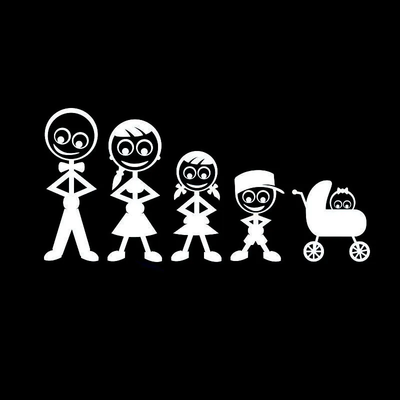 

Vinyl Car stickers Decals Motorcycle Accessories Car-Window Decorative Goods PVC Funny family