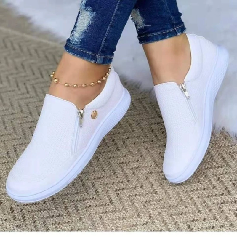 

Spring Women New Add short plush Fashion Casualr Slip-on shoes Pure color Girls Sneakers Zapatos De Mujer Tenis Zapatillas