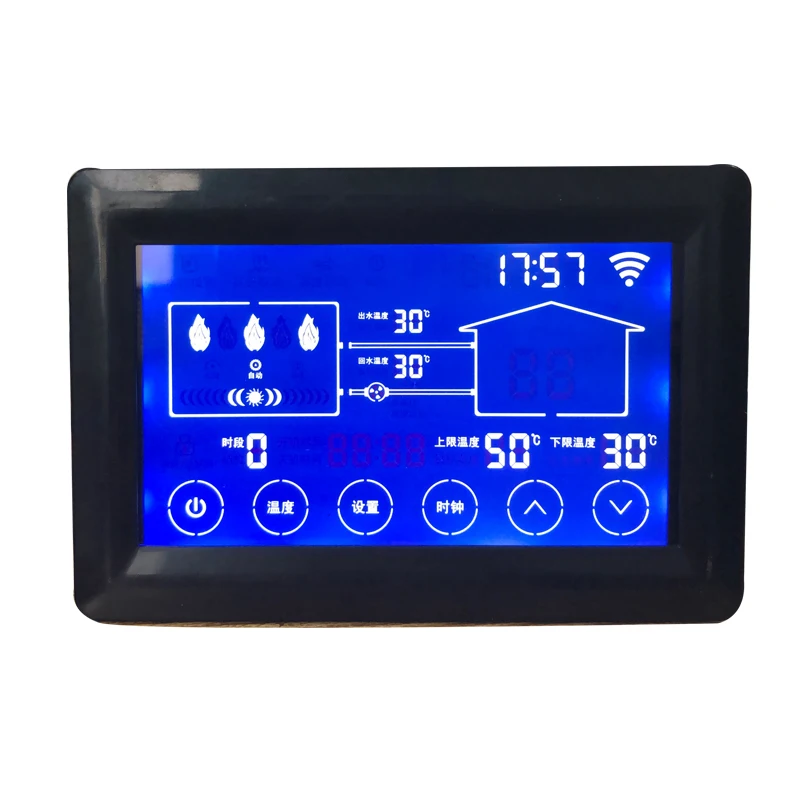Контроллер котла Электрический контроллер температуры 4 3 дюймовый ЖК сенсорный