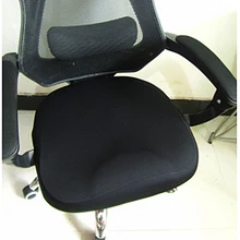 Solid Color Seat Cover for Computer Chair Slipcover Stretch Office Chair Cover Spandex Seat Protector Elastic Chair Seat Case