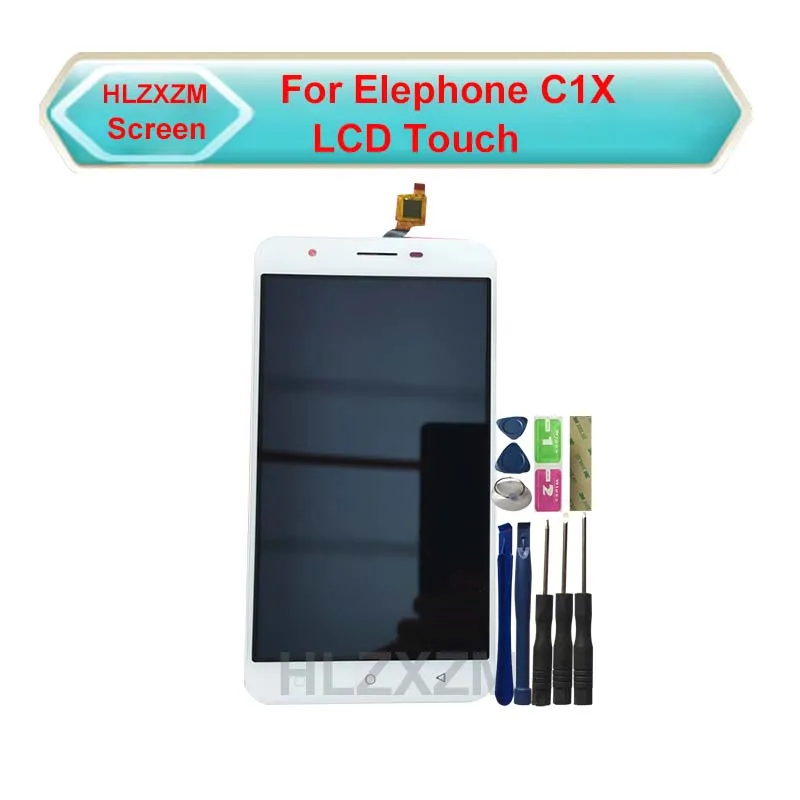 

ЖК-дисплей для Elephone C1X, кодирующий преобразователь сенсорного экрана в сборе, Замена с инструментами