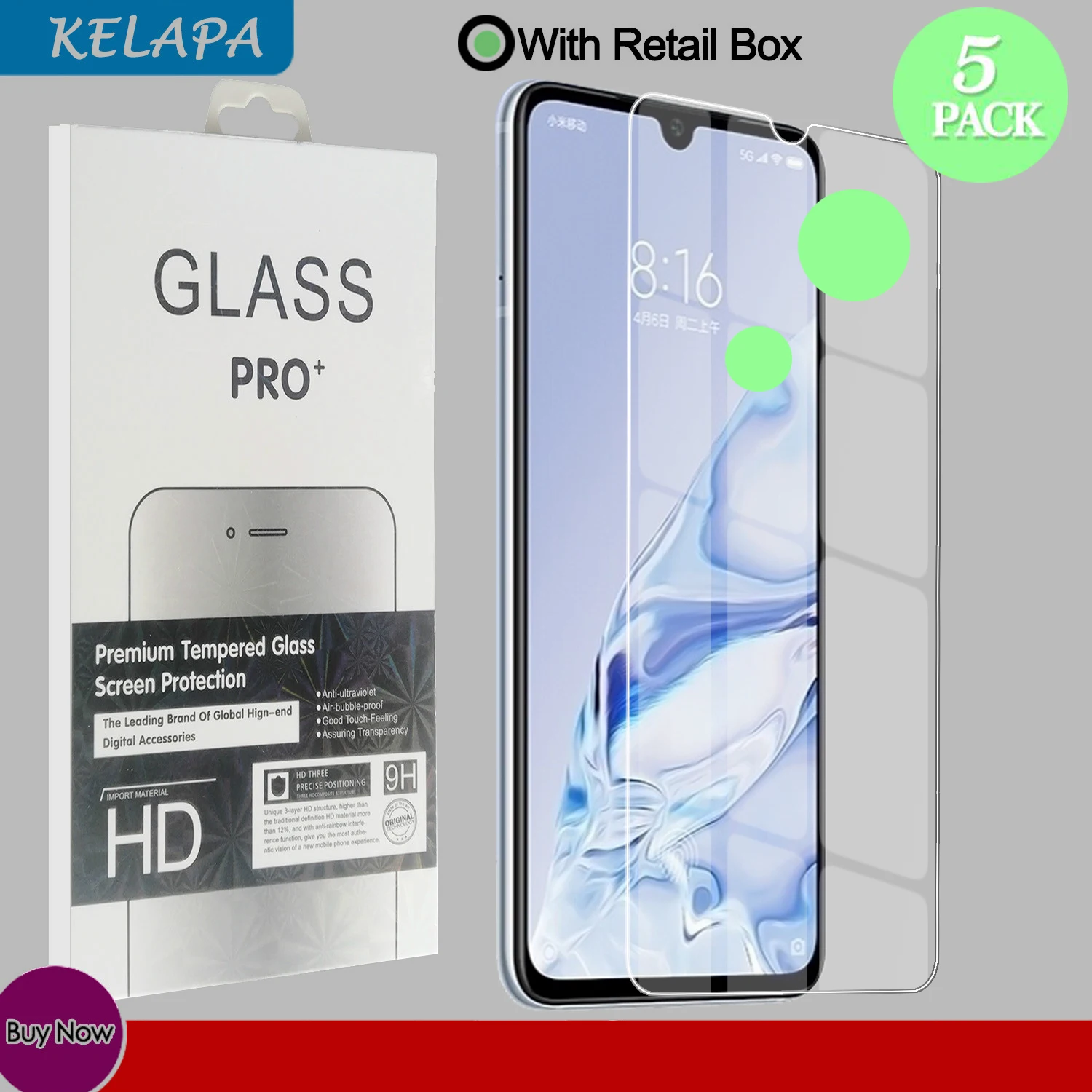 5 шт./лот защитное закаленное стекло для экрана Mi 9 8 SE 9T Pro cc9 A3 Play Защитное Xiaomi Note 10