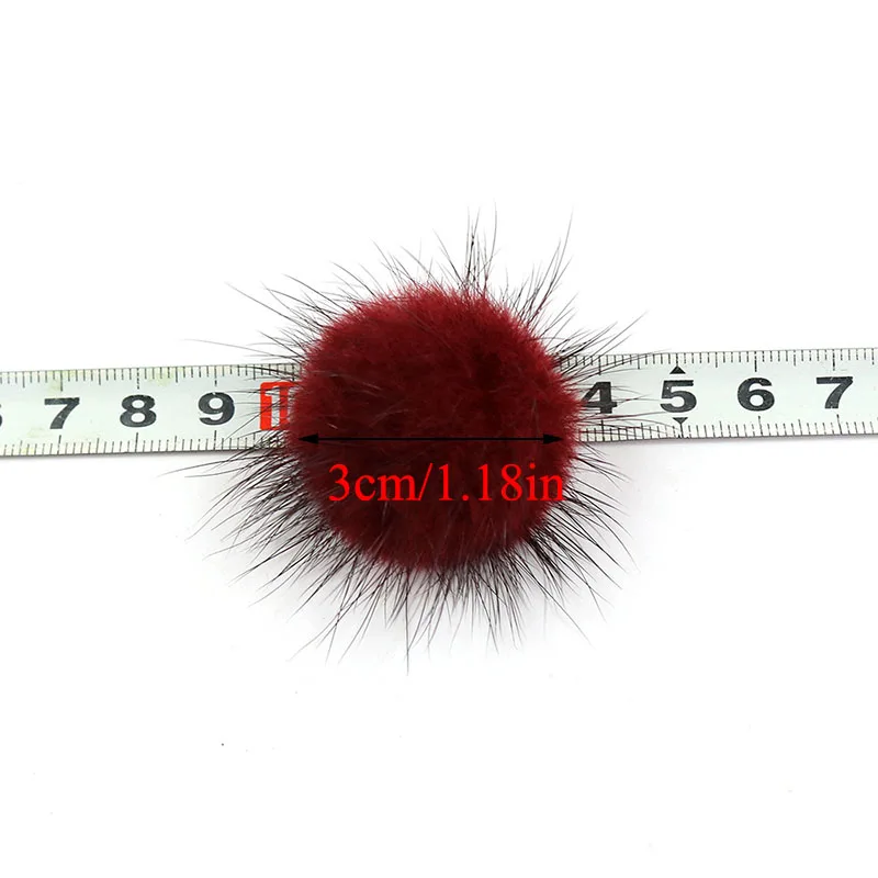 2 шт 3 см пушистые Меховые помпоны сумки аксессуары для одежды анти пресс