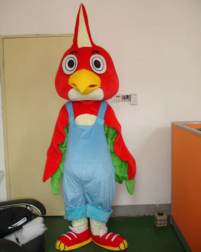 

Parrot adult mascot costume like Chicken cartoon mascot costumes for performance party welcome openning outfit dress