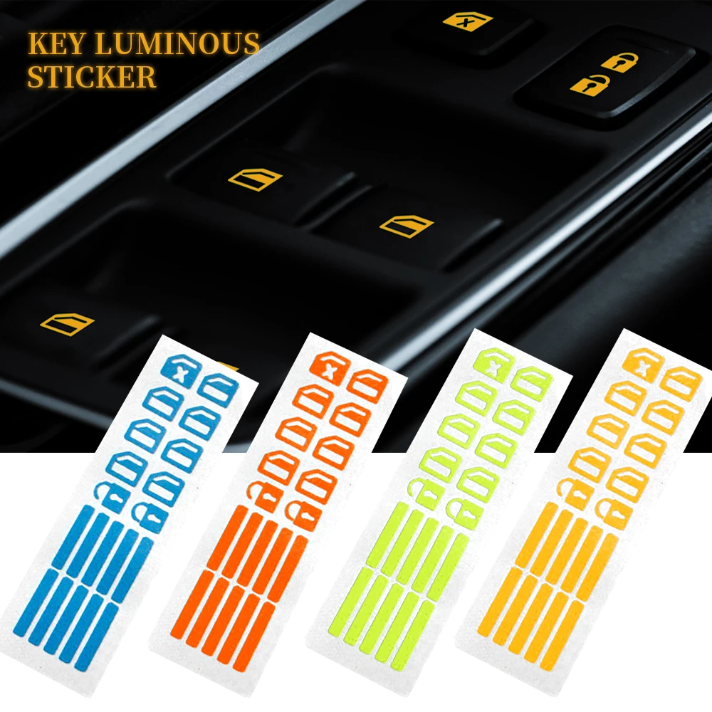 

Car Door Window Lift Window Button Sticker Switch Car Styling Car Sticker Luminous For Mazda 6 CX4 CX5 CX30 MX5