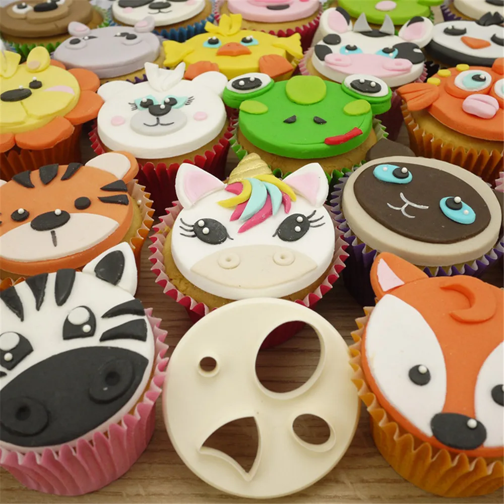3D мультфильм тигр силиконовые формы DIY Детские вечерние кексы Topper инструменты