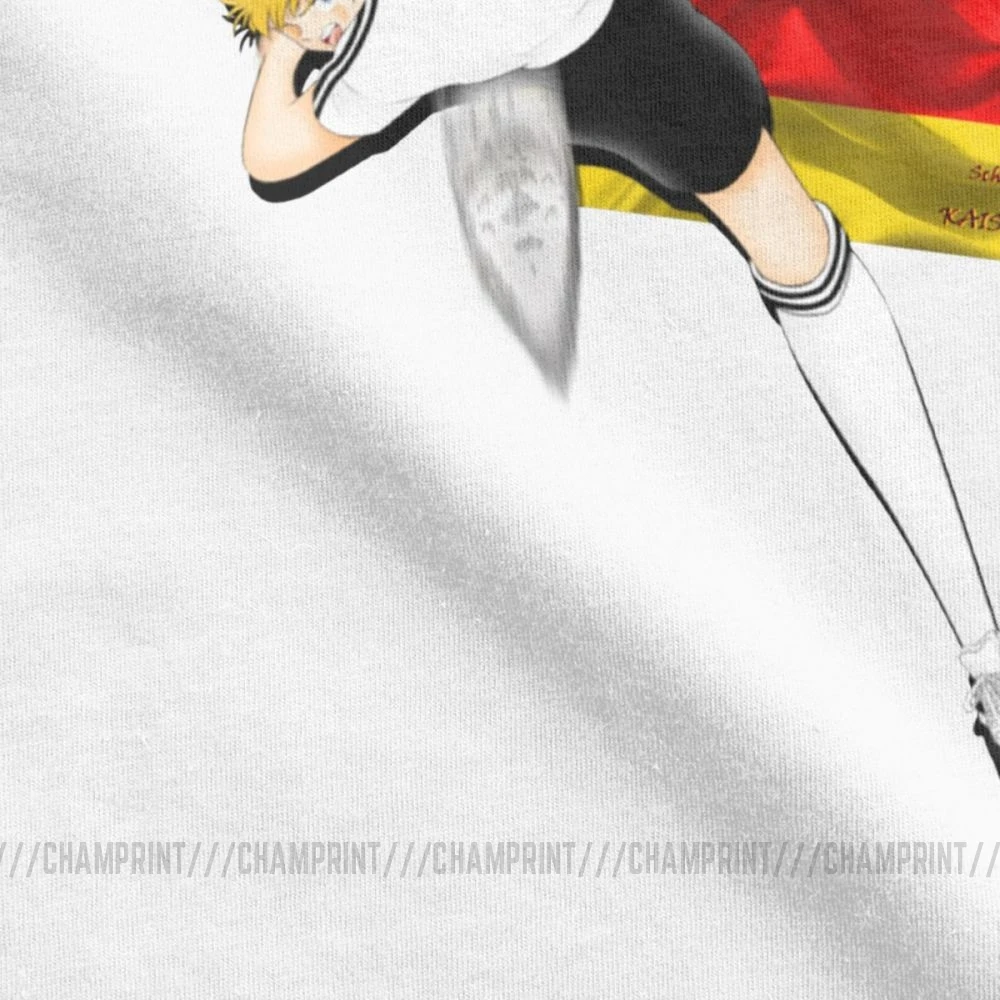 Мужские повседневные футболки с короткими рукавами Captain Tsubasa хлопковая Футболка