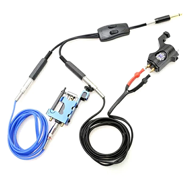 

Black Dual Connection Tattoo Clip Cord Adapter Conversion Cable Tattoo Accessories For Machine Power Kit