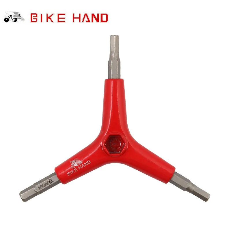 

BIKE HAND Trigeminal Hexagon Tool 4/5/6 Outer Hexagonal Spanner 8/10 Hex Socket Bicycle Repair Tools YC-356Y Allen Wrench