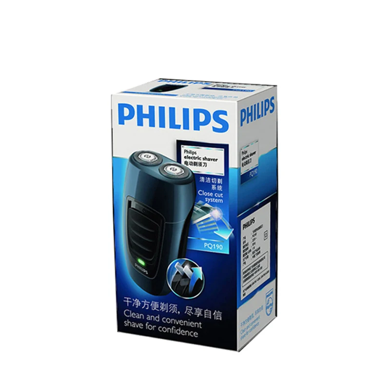 

Philips Electric Shaver PQ190 Rechargeable With Ni-MH Battery Independent Two Floating Heads for Men's Electric Razor Blue+Black