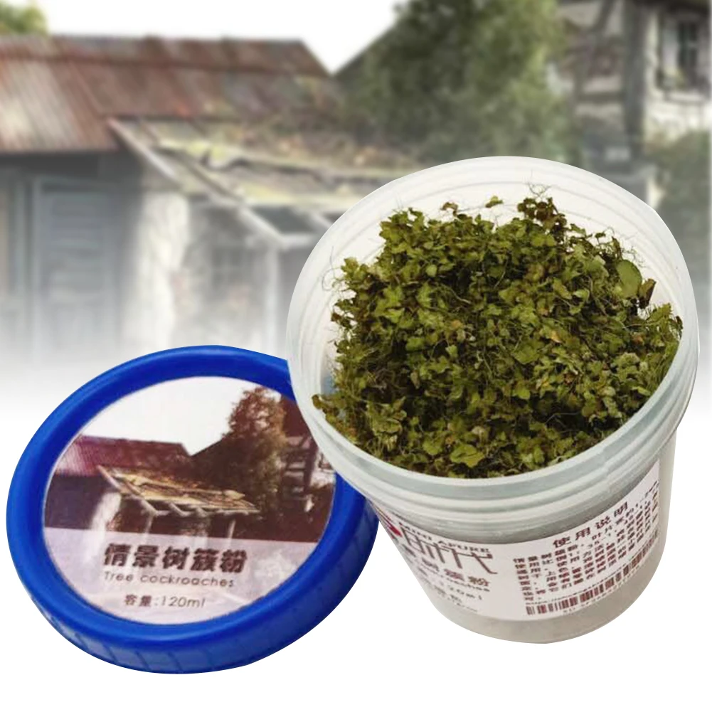 120ML Sand Table Artificial Garden Scene Mini Model Tree Making Light Green Building Architectural Grass Powder Handmade DIY |