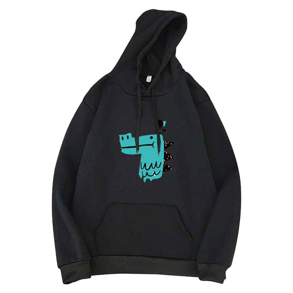 SAGACE Женский Повседневный пуловер с капюшоном круглым вырезом и длинными