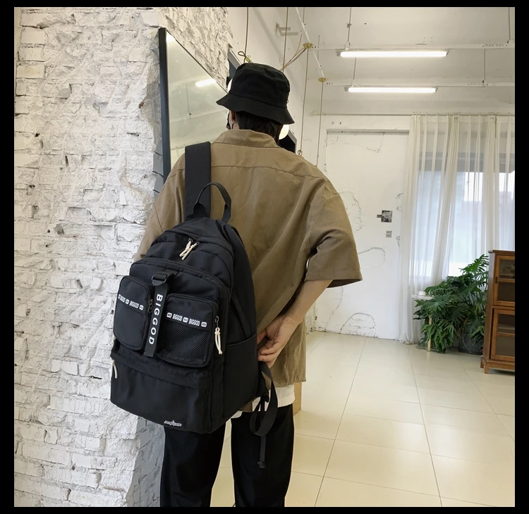 

2150 High school students fashion trendy cool backpack ins college style backpack casual all-match travel bag
