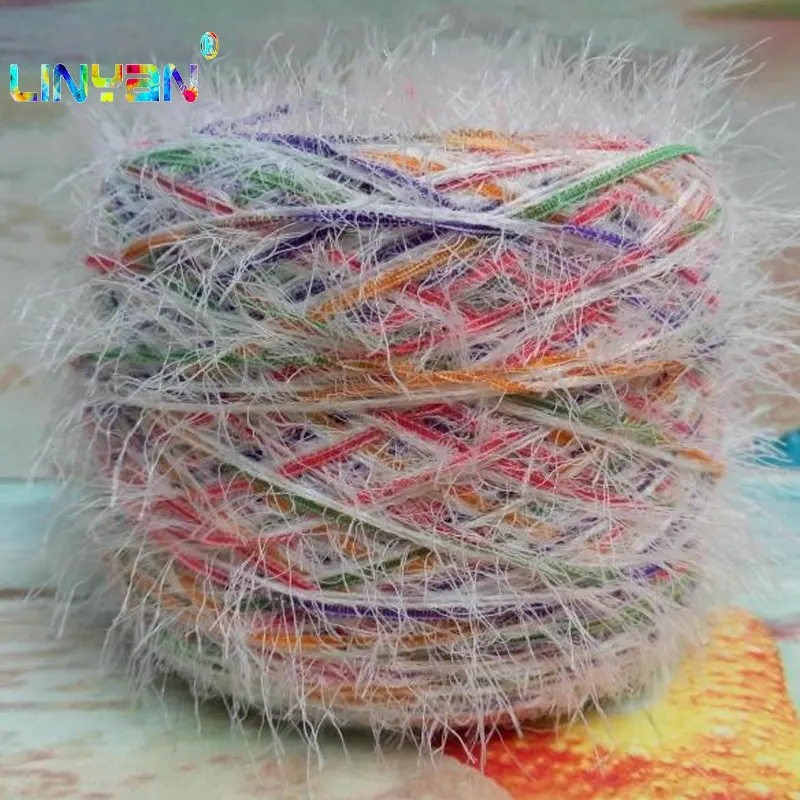 300 г * 1 шт. цветной мохеровый свитер вязаная одежда ручная вязка Оптовая пряжа для