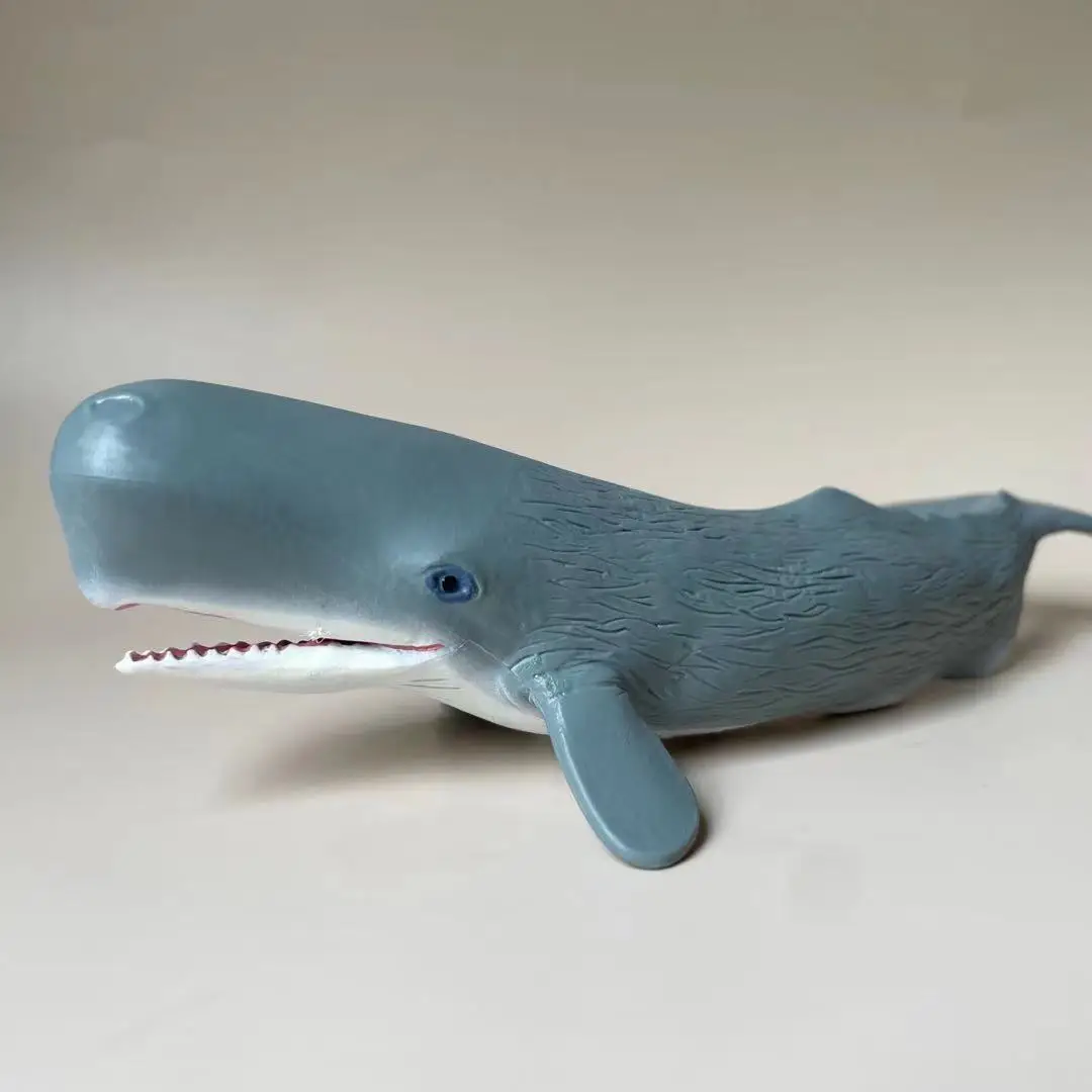 Genuine U.S. Safars SEA LIFE Simulation Marine Life Sperm Whale Model Toy Figure Model