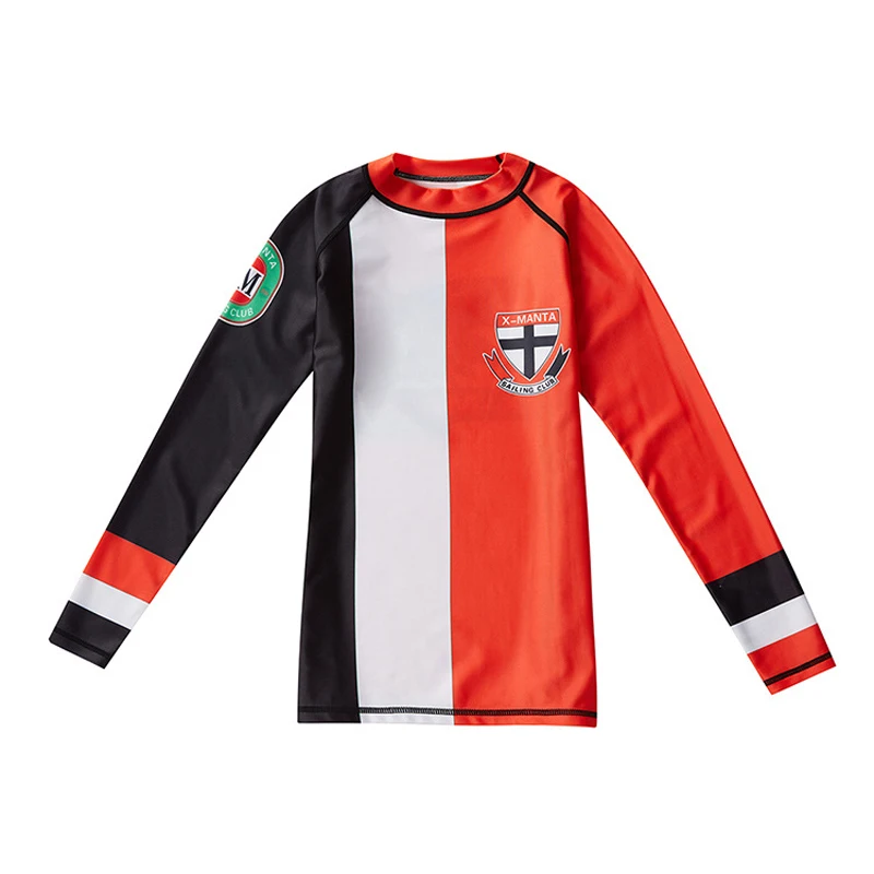 Быстросохнущая Пляжная футболка с длинным рукавом для защиты от солнца Детский